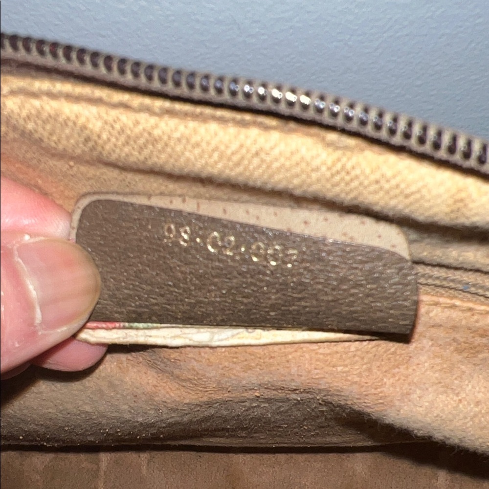Gucci Monogram Satchel with Red and Green Accents - Picture 10 of 16